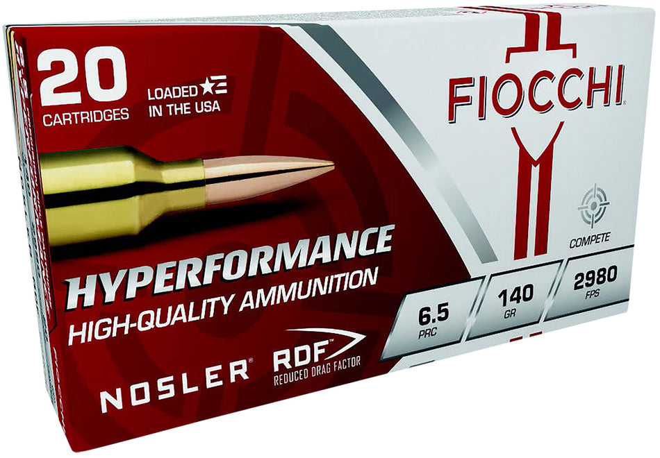 Fiocchi 6.5 PRC Rifle Ammo Hyperformance Match Jacketed Hollow Point JHP 140 grain 