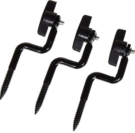 Allen 5307 3-Pack Steel Trail Camera Tree Mounts Black