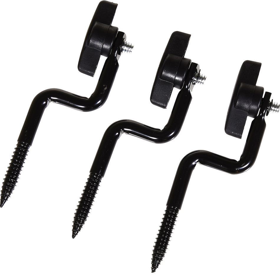 Allen 5307 3-Pack Steel Trail Camera Tree Mounts Black