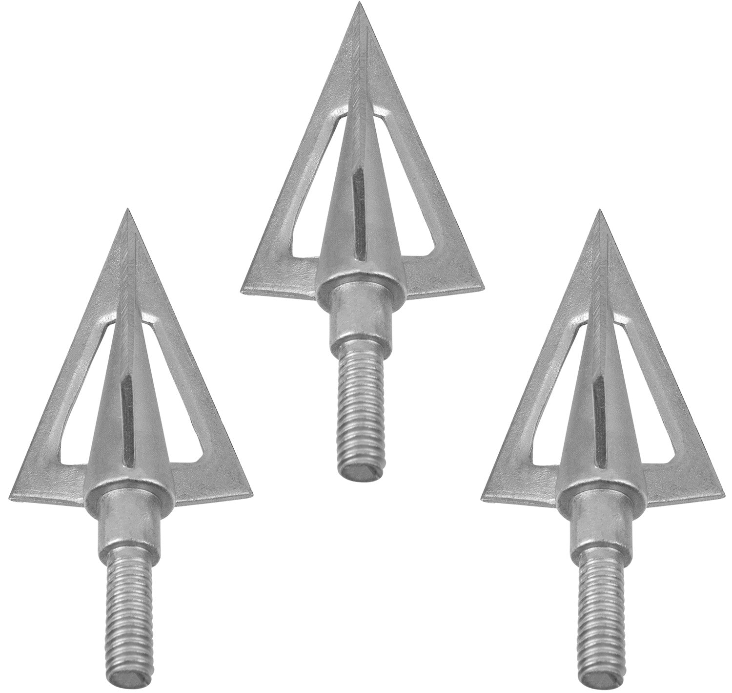 Allen Ion Fixed Blade Broadhead Gray 100gr Triple Sharpened 1" Cutting Diameter 3-Pack