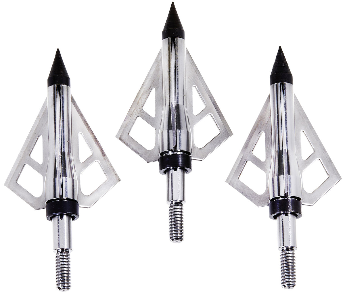 Allen Optimus Broadhead 125-Grain Stainless Steel Blades Silver 3 Pack