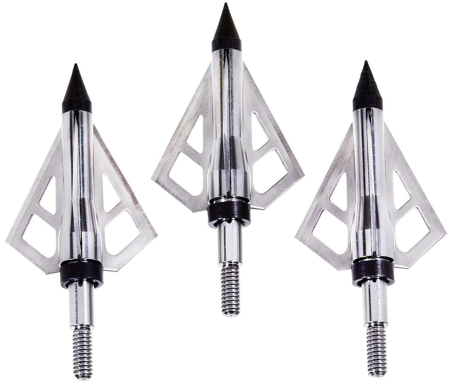 Allen Optimus Broadhead 125-Grain Stainless Steel Blades Silver 3 Pack