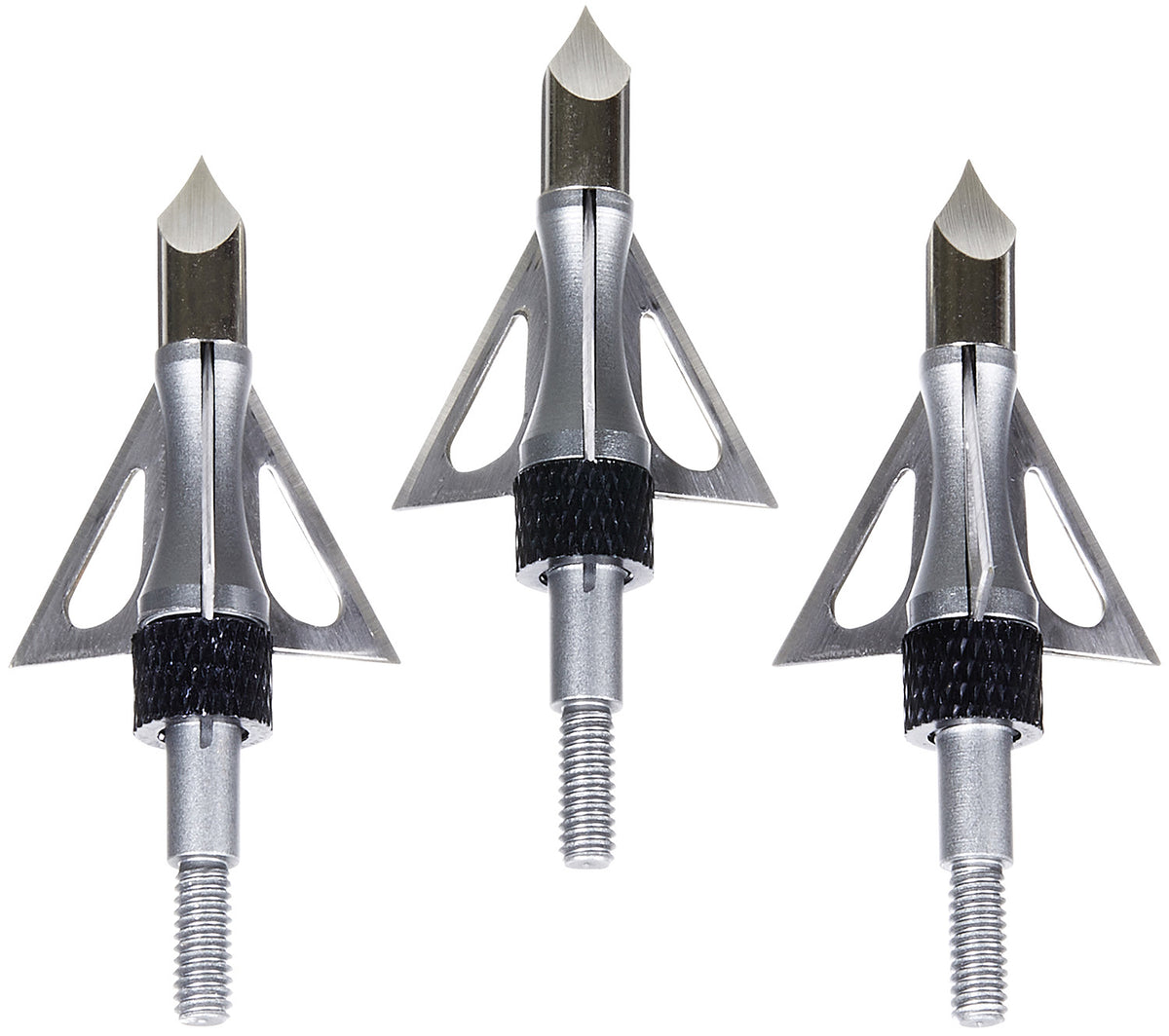 Allen Impact Fixed Broadhead Heavy-Duty Stainless Steel Blades Silver 3 Pack