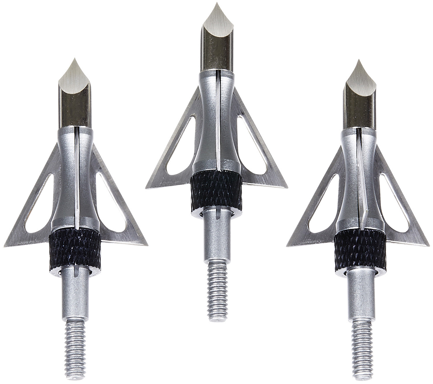Allen Impact Fixed Broadhead Heavy-Duty Stainless Steel Blades Silver 3 Pack