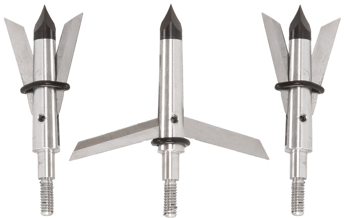 Allen Tomahawk Expandable Broadhead Stryke Series Stainless Steel Silver 3 Pack