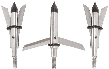 Allen Tomahawk Expandable Broadhead Stryke Series Stainless Steel Silver 3 Pack