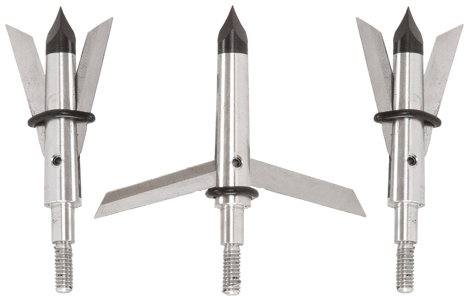 Allen Tomahawk Expandable Broadhead Stryke Series Stainless Steel Silver 3 Pack