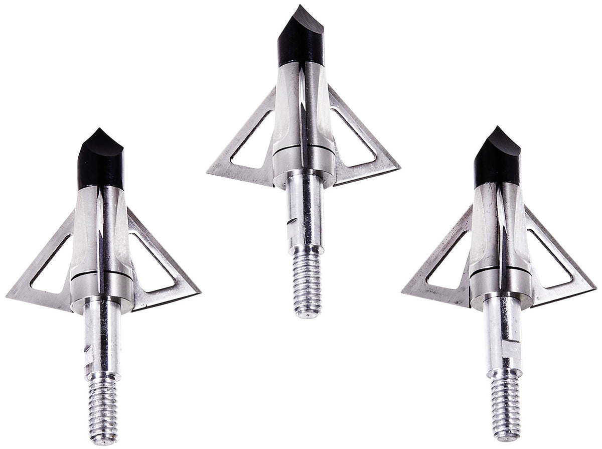 Allen 14690 Fixed Blade Broadhead Stainless Steel Blades Silver 3 Pack