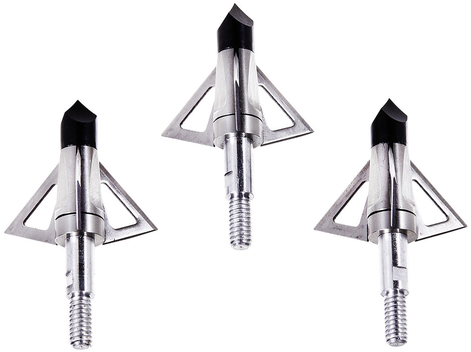 Allen 14690 Fixed Blade Broadhead Stainless Steel Blades Silver 3 Pack