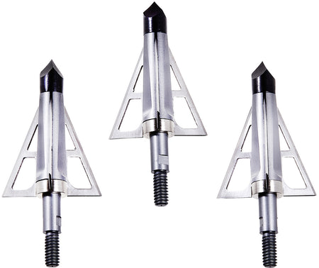 Allen CX Terminus Three Blade Crossbow Broadhead 100-Grain Stainless Steel 3 Pack