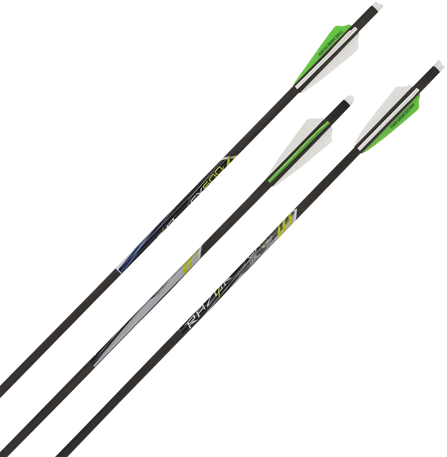 Allen Razor CX600 Carbon Fiber Crossbow Bolts 20" Black 3 Pack
