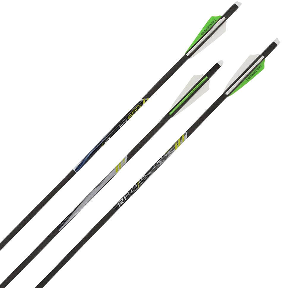 Allen Razor CX600 Carbon Fiber Crossbow Bolts 20" Black 3 Pack