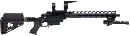 Larue Tactical LTBCSIETE308W OD Green 308 Win 5+1 Match Grade Threaded Barrel, 15" M-LOK Handguard, Black Picatinny Rail Receiver, Adj RAT OD Green Stock, A-PEG OD Green Grip, Briefcase, Bipod
