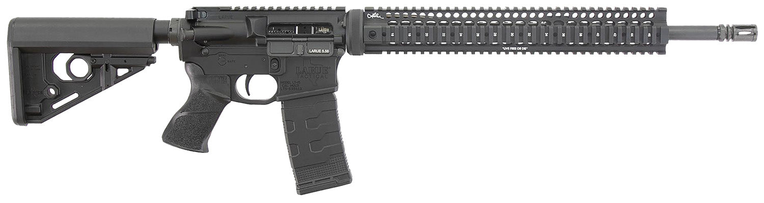 Larue Tactical LT1555618QUAD LT15 Quad Rail 5.56 30+1 18" Stealth Barrel Black Right Hand