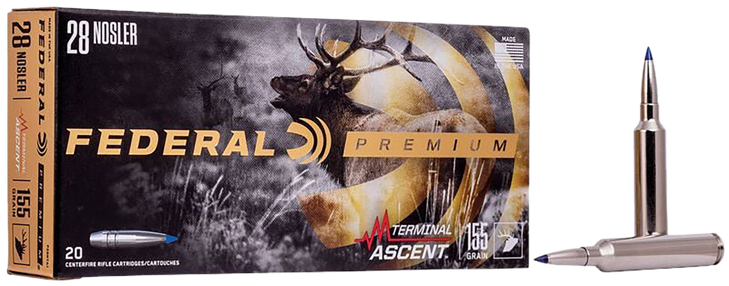 Federal .28 Nosler Rifle Ammo Polymer Tip Polymer Tip PolyTip 155 grain 