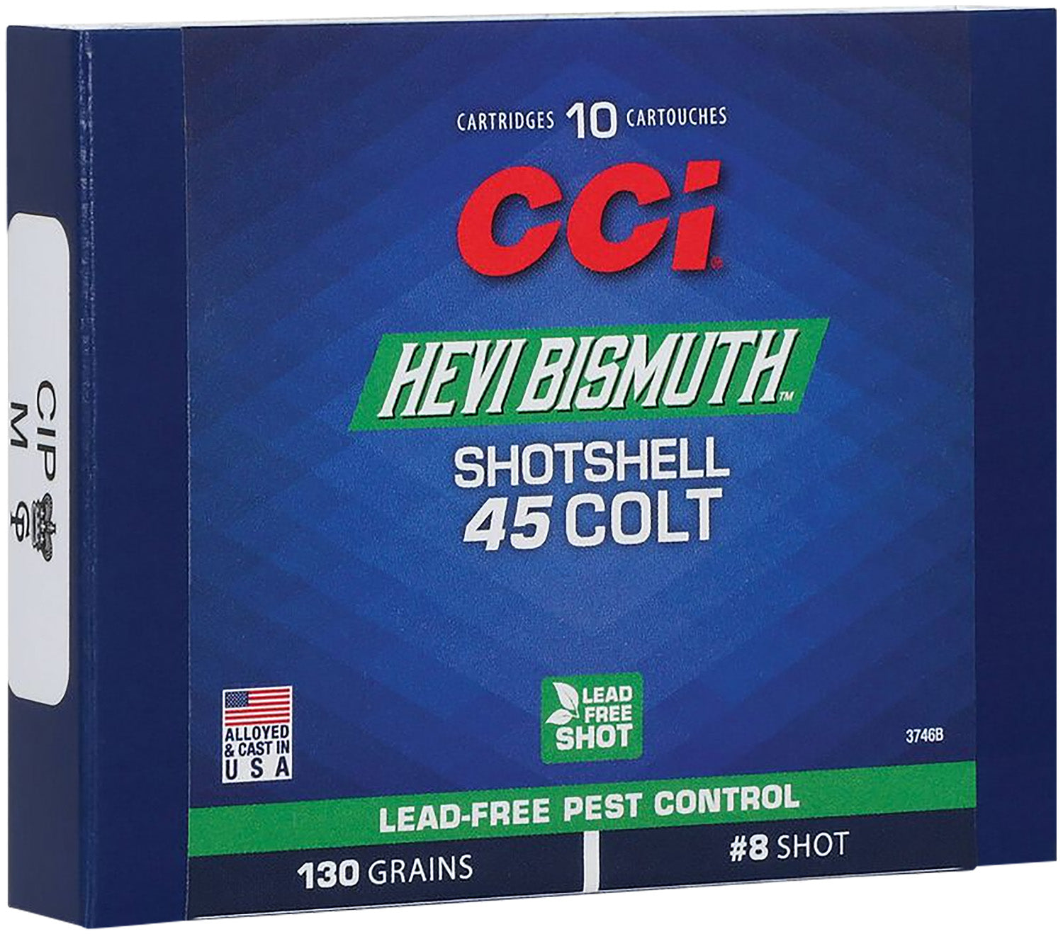 CCI .45 Long Colt Handgun Ammo Pest Control Hevi Bismuth #8 Shot Shotshell Shot Shell 130 grain 