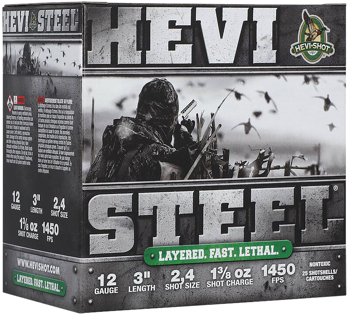 HEVI-Shot 12 Gauge Shotgun Shells  #2 / 3 1-3/8 oz 3 in