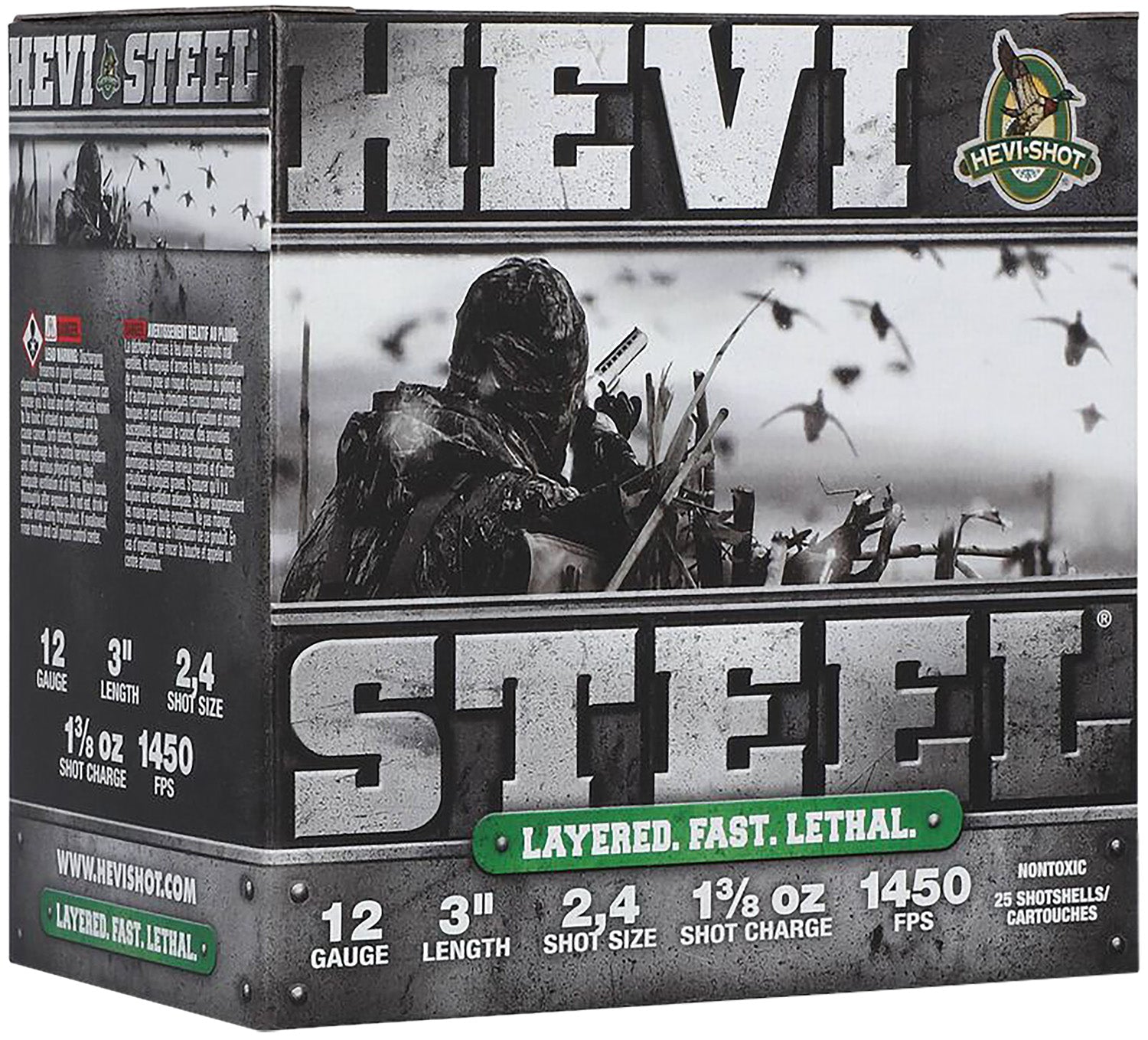 HEVI-Shot 12 Gauge Shotgun Shells  #2 / 3 1-3/8 oz 3 in