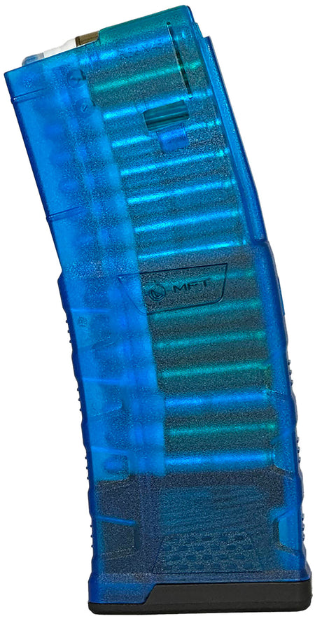 Mission First Tactical EXDPM556TB AR/M4 30rd 5.56 EXD Translucent Blue Magazine Copolymer