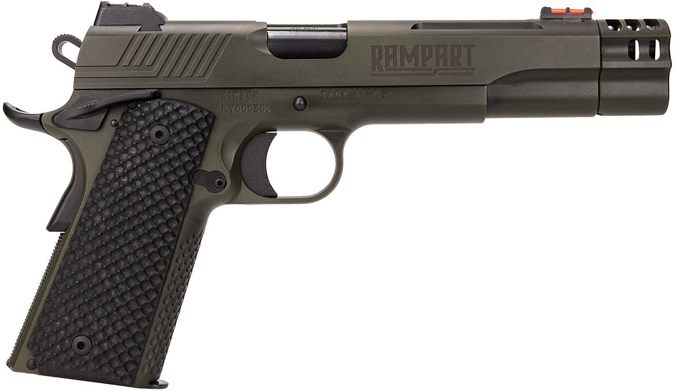 Kimber Rampart 38 Super 5" Pistol - Cerakote Stainless Slide, G10 Grip, 9+1 Capacity