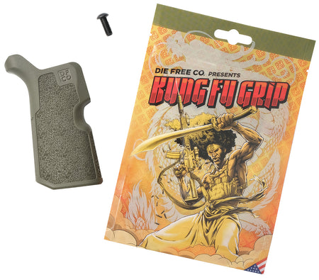 Die Free Co Kung Fu Grip OD Green Nylon Pistol Grip for AR15/M4 & AR10/SR25