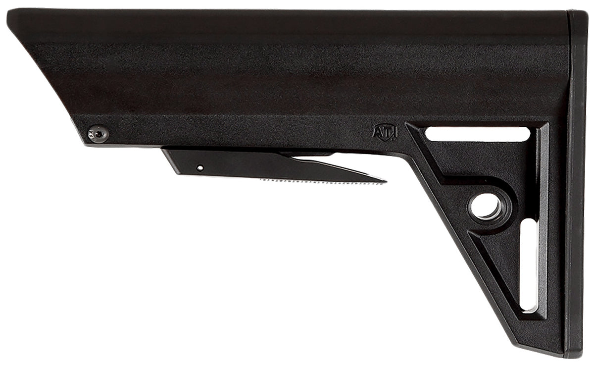 ATI TactLite GEN2 Six-Position M4 Style Black Polymer Adjustable Rifle Stock for AR-15 AR-10