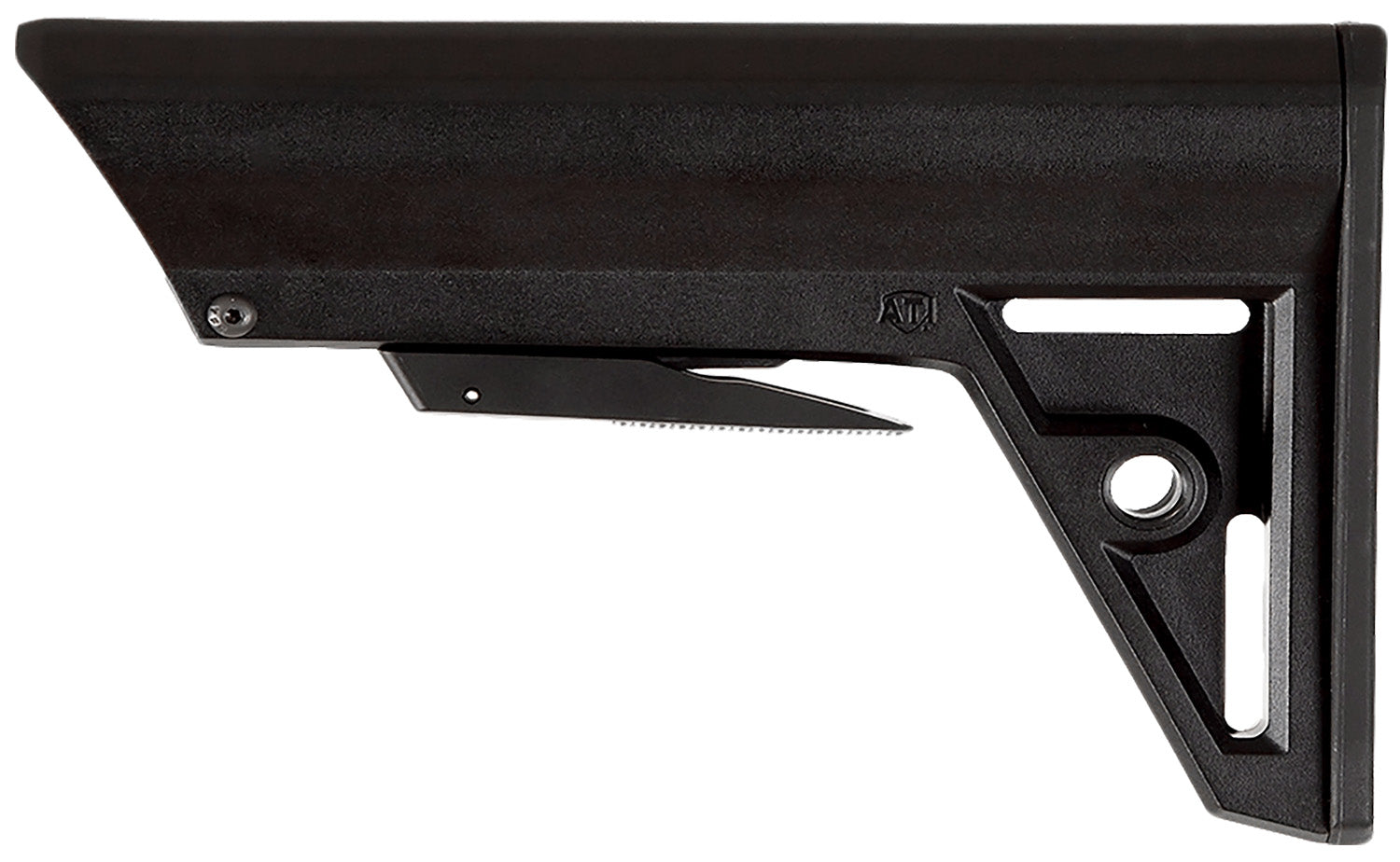 ATI TactLite GEN2 Six-Position M4 Style Black Polymer Adjustable Rifle Stock for AR-15 AR-10