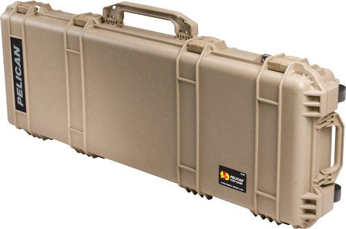 Pelican 1720 Tan Wheeled Protector Hard Case 3 Pc Foam for 42" Firearms