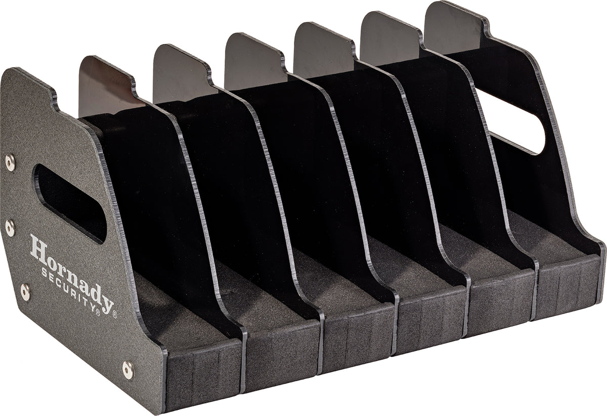 Hornady 6 Pistol Metal Gun Rack with Foam Dividers Model 95832