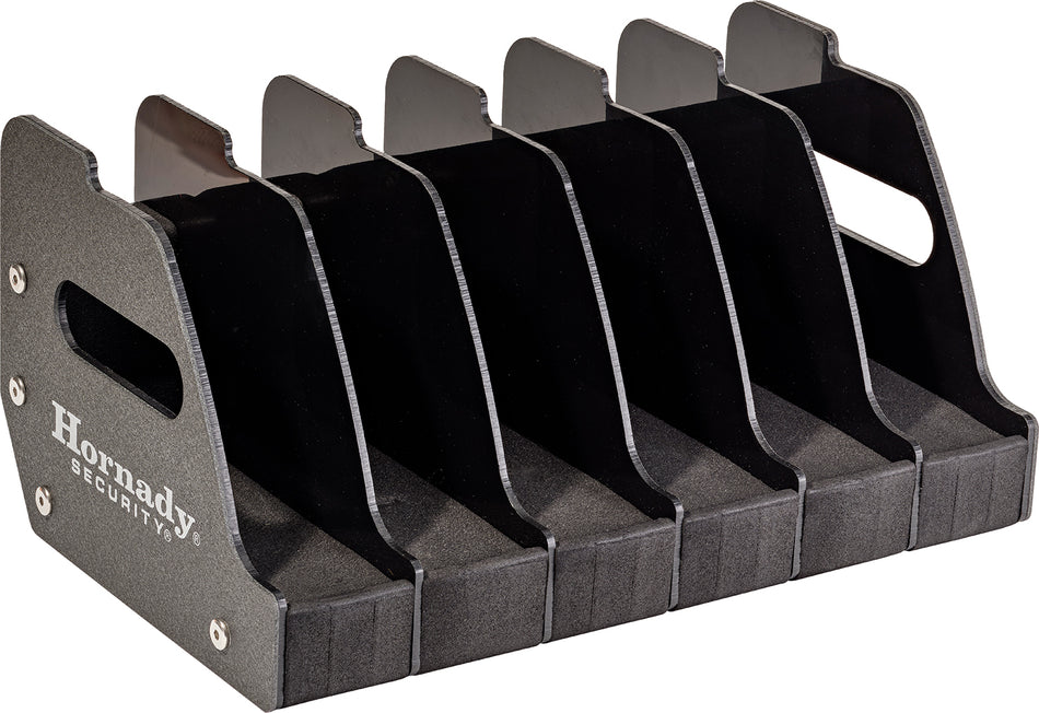 Hornady 6 Pistol Metal Gun Rack with Foam Dividers Model 95832