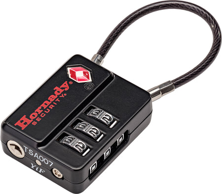Hornady TSA Micro Flex Cable Lock Keyless Combination Black Aluminum