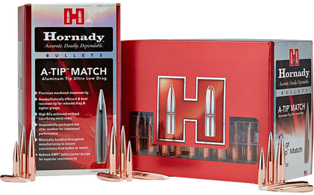 Hornady A-Tip Match 138 Grain Bullets 25 Cal .257 Box of 100