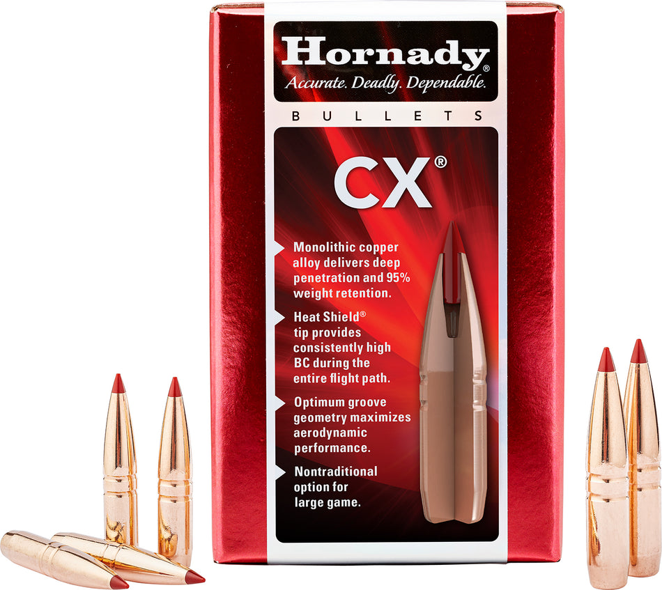 Hornady CX Bullet 22 Caliber .224 Diameter 70 Grain 50/Box