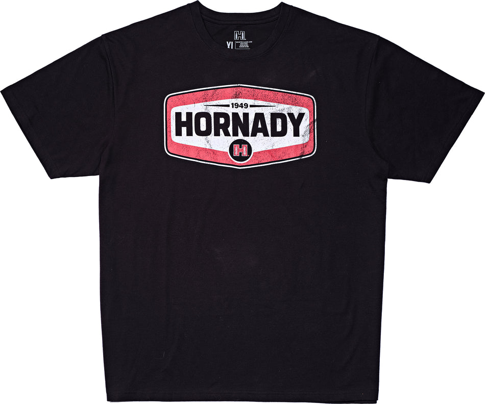Hornady 99607XL Black Short Sleeve Cotton Tee XL