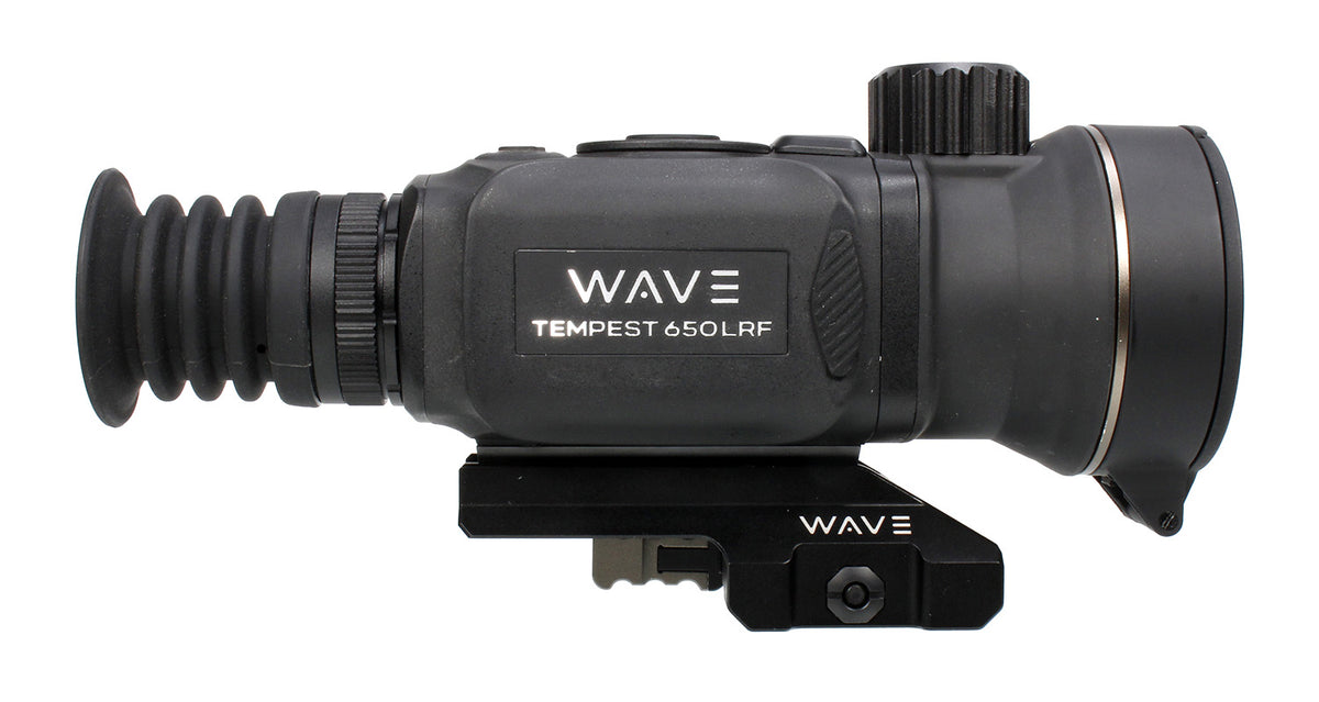 Wave WTS205 Tempest 650 LRF Thermal Scope 3x50mm Black Illuminated Multi Reticle 640x512 Resolution 12x Zoom 12 Micron 50Hz
