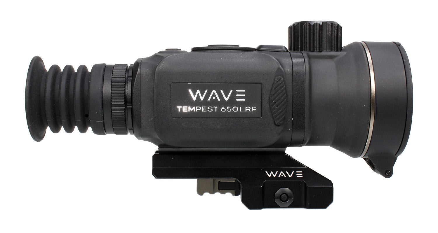 Wave WTS205 Tempest 650 LRF Thermal Scope 3x50mm Black Illuminated Multi Reticle 640x512 Resolution 12x Zoom 12 Micron 50Hz