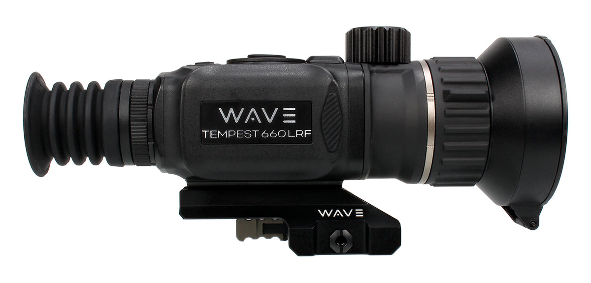Wave WTS300 Tempest 660D LRF Thermal Scope Black 3.4x60mm Multi Reticle 640x512 50Hz