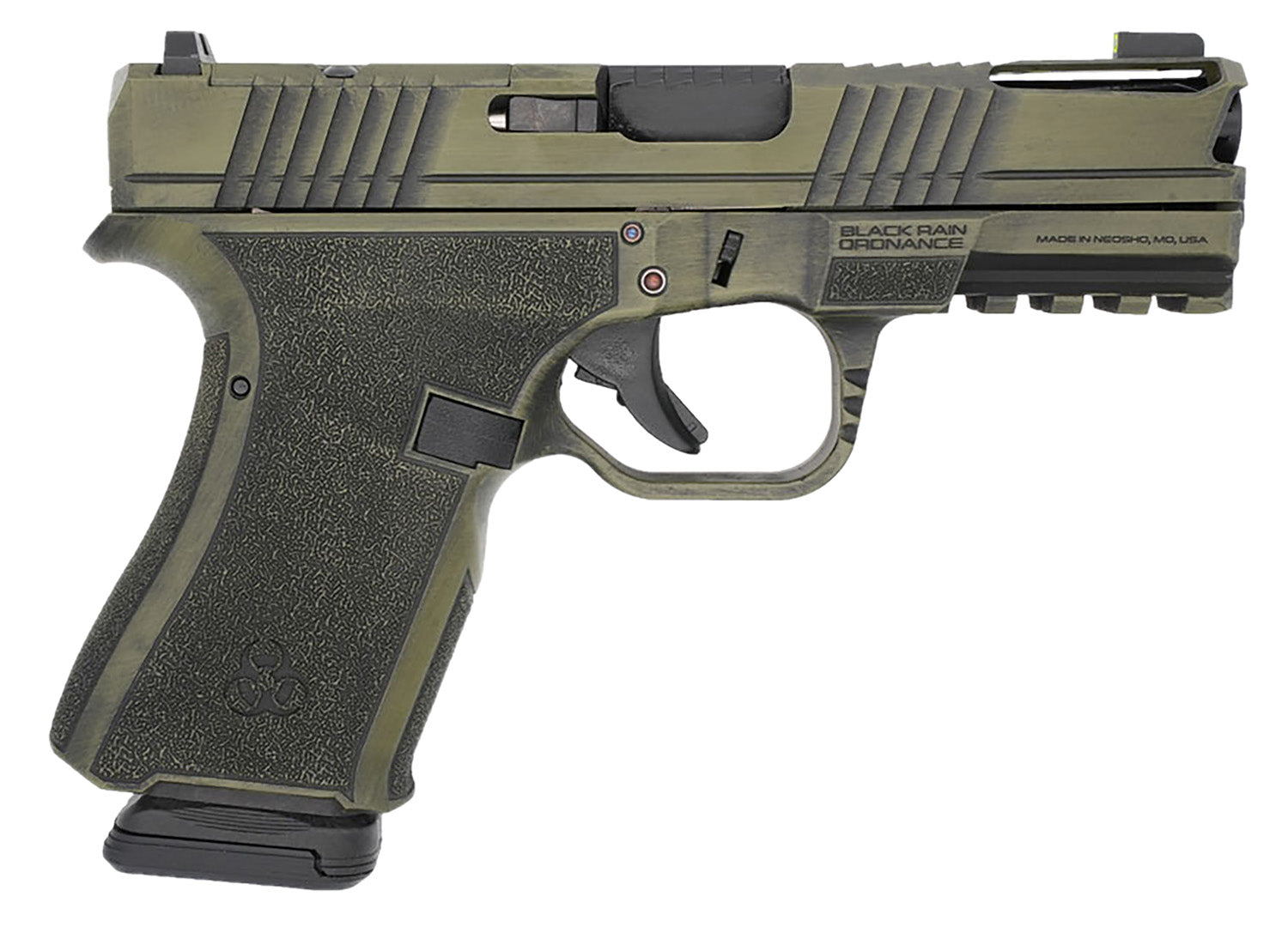 Black Rain Ordnance FLP9MMBGB Compact Frame 9mm 15+1 4" Stainless Steel Slide