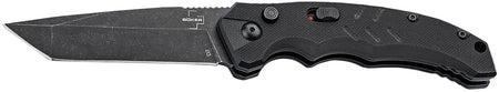 Boker Plus Intention II Auto Folding Tanto 3.07" Black Stonewash D2 Blade G10 Handle