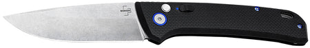 Boker Plus FRND Auto Folding EDC Knife 3.35" Stonewash D2 Drop Point Black Grivory