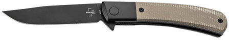 Boker Plus Modern Gentleman 01BO931 2.95" Plain Black Nitro-V Blade Green Micarta Pocket Knife