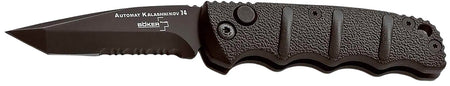 Boker 01KALS98 Kalashnikov Pocket Knife 2.52" Tanto D2 Steel Blade Black Aluminum Handle Folder