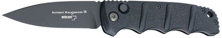 Boker 01KALS99 Kalashnikov 3.35" D2 Steel Blade Black Aluminum Handle Automatic Folding Knife