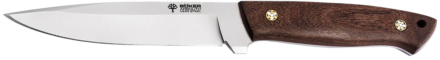 Boker Arbolito 02BA303G Relincho Madera Fixed Blade Hunting Knife 5.04" N695 Guayacan Wood Handle
