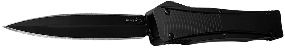 Boker 06EX244 Dagger OTF Automatic Knife 3.39" Double Edge Black D2 Blade Aluminum Handle