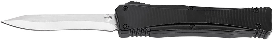 Boker 06EX245 Falcon 2.0 Pocket OTF Knife 3.35" Reverse Tanto D2 Steel Blade Black Aluminum Handle