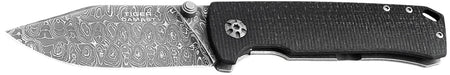 Boker Plus 111103DAM Tiger-Damast 3.35" Damascus Steel Blade Micarta Handle Folding Knife
