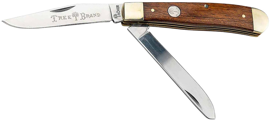 Boker Trapper 2.0 110832 D2 Steel Blade Pocket Knife with Rosewood Tulip Wood Handle