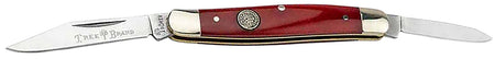 Boker Traditional Pen Knife 110844 D2 Steel Blade with Smooth Red Bone Handle