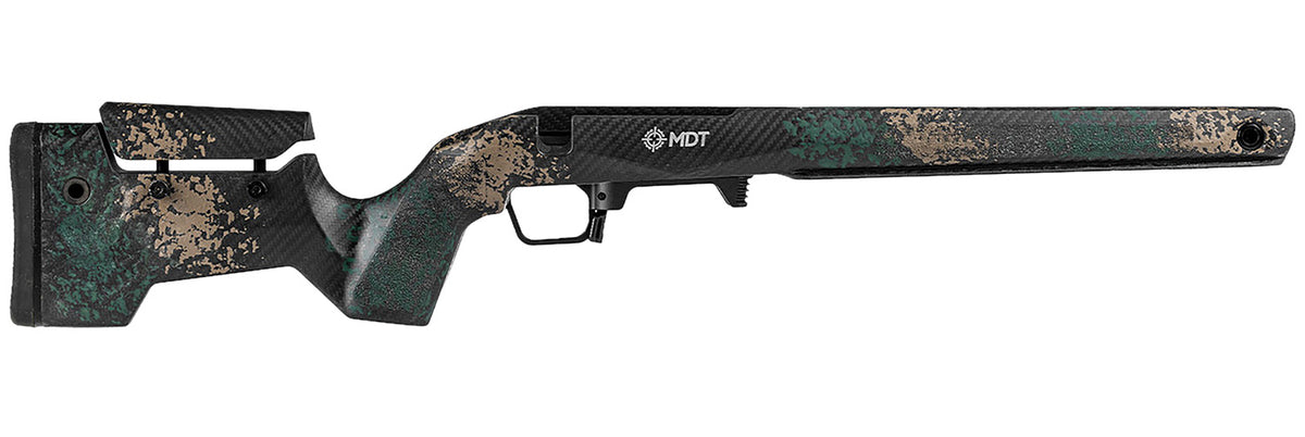 MDT CRBN Stock Green FDE Foam Filled Carbon Fiber Fits Remington 700 114482HGF